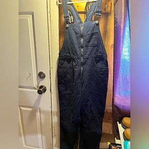 NWOT Forever 21 Dark Navy Blue Corduroy Overalls